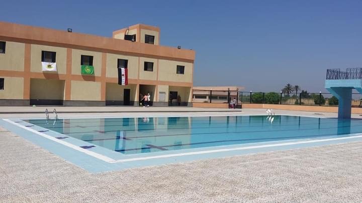 حمام سباحة  نصف اوليمبى ومبنى الخدمات بكلية الزراعة بمشتهر – جامعة بنها